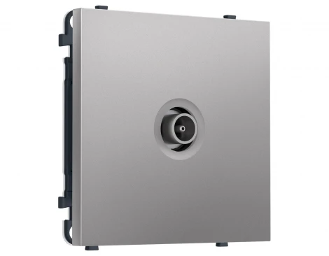 Комплект механизма ТВ-розетки оконечной (Сталь матовый) Ambrella Volt QUANT PRO MS513010