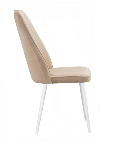 Стул DikLine 327 поворотный B03 BEIGE, ножки белые 00-00084782