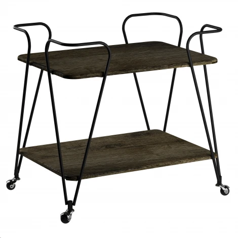 Стол сервировочный Эстер черный/дуб маррон Mebelik 008844