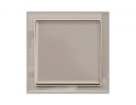 Рамка на 1 пост (серо-бежевый стекло закаленное натуральное) Ambrella Volt SIGMA SF350381
