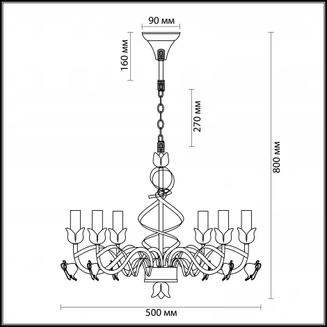 Подвесная люстра Lumion Soletta 3103/6