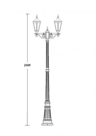 Наземный фонарь Oasis Light Leeds 91609 A