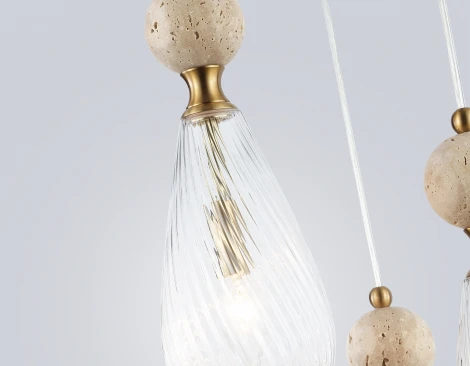 Подвесной светильник с травертином Ambrella Ceramo Modern LH53284