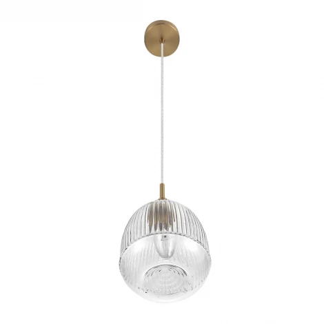 Подвесной светильник Lumion Dea 8439/1A латунь/прозрачный металл/стекло E14 1*40W 220V