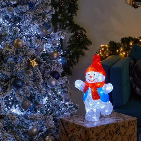 Световая фигура Uniel ULD-M2234-040/STA WHITE IP20 SNOWMAN-2 (LED, 220V, снеговик)