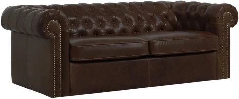 Диван Chesterfield ОГОГО (арт.329518), (Ткань/Коричневый)