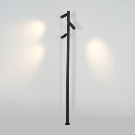Наземный уличный светильник Odeon Light Alta 7204/30GL металл/черный IP65 LED 30W 3000K 2000мм 220-240V