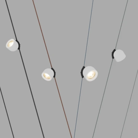 Трековый светильник 48V Denkirs Belty Spot DK5541-WH+BK (LED)