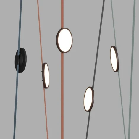 Трековый светильник 48V Denkirs Belty Flow DK5566-BK (LED, круглые)