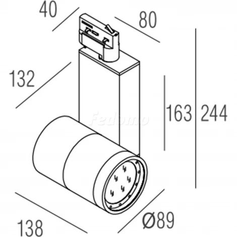 Donolux DL18422 DL18422/11WW-Track R White Dim
