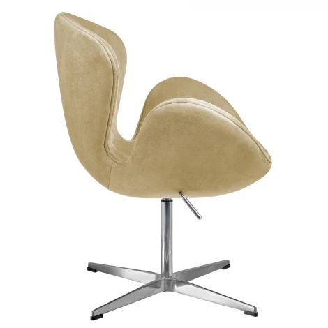 Кресло SWAN STYLE CHAIR карамельный, искусственная замша Bradex Home арт.FR 1045
