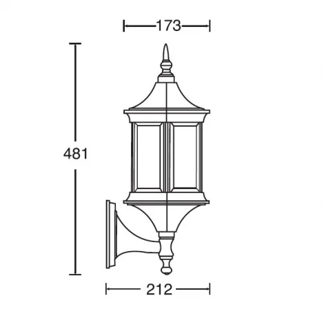 Настенный фонарь уличный Oasis Light Bern 2 S 89801