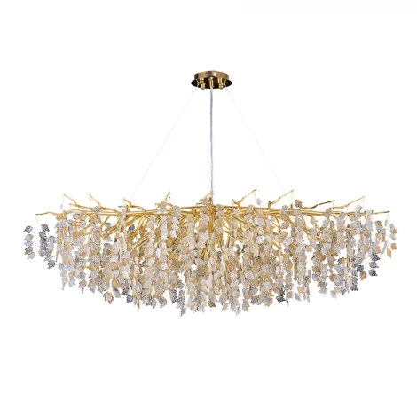 Подвесная люстра Divinare Salice 3136/01 SP-15 (220V, на тросе, лепестки, ветки)