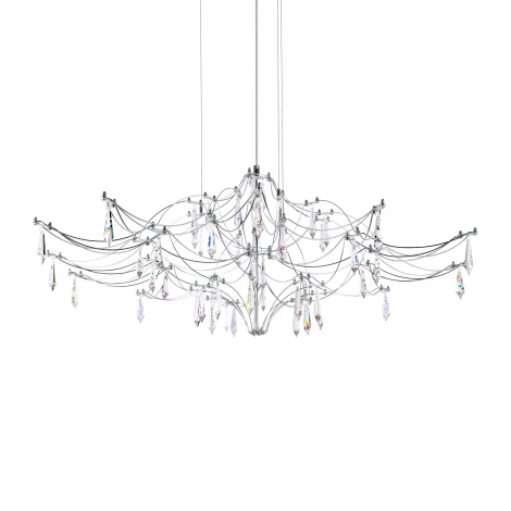 Подвесная люстра светодиодная Loft It Mira 10587/1000 Silver Asfour