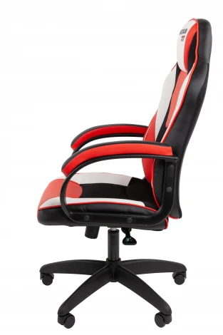 Кресло Chairman game 17 Россия экокожа черный/красный/белый 7213490