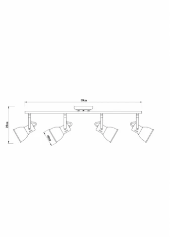 Спот Arte Lamp Jovi A1677PL-4BK