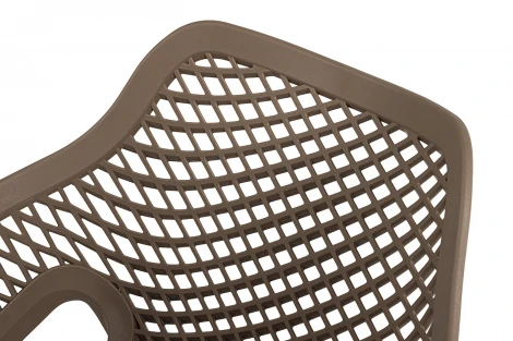 "Беллини" стул пластиковый, цвет бежево-коричневый 4SIS 203046 B-brown