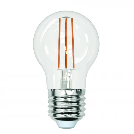 Лампочка светодиодная шар прозрачная E27 13W 4000K Uniel LED-G45-13W/4000K/E27/CL PLS02WH