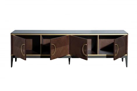 151SV-10003 Тумба под ТВ 4-х дверная шпон 200*58*40см Garda Decor