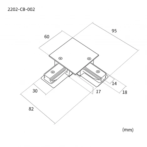 Коннектор угловой однофазный Favourite Practica 2202-CB-002