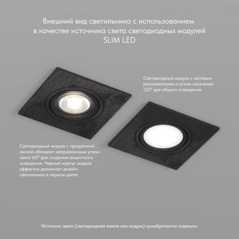 Встраиваемый точечный светильник Denkirs DK3021-BK (220V)