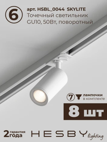 Трековая система в сборе встраиваемая однофазная 220V Hesby Lighting Skylite №3 HSBL_kompl_S003_VI3W4K