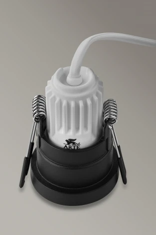Точечный встраиваемый светильник Arte Lamp Ducre Mini A7094PL-1BK (220V, круглые)