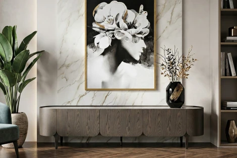 58DB-24230 Тумба под телевизор Травертин (Travertine) 220*42*52,5см Garda Decor