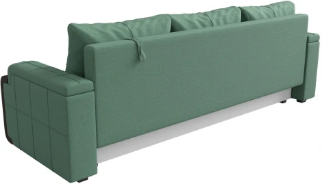 Диван прямой Николь Лайт (Зеленый,Коричневый/Рогожка) Лига Диванов арт.121560