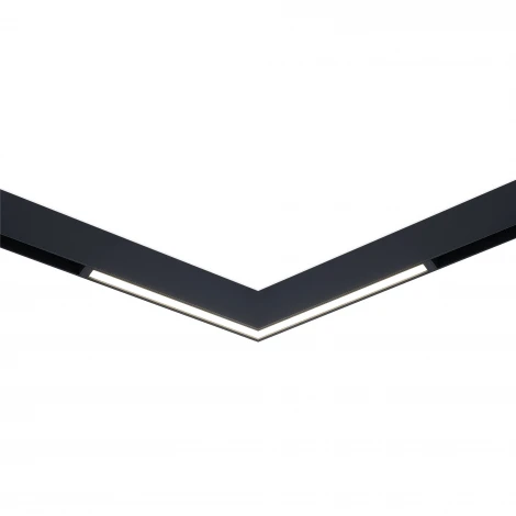 Магнитный трековый угловой светильник ST Luce Skyline 48V ST800.409.20 черный LED 1*20W 2700K-6500K
