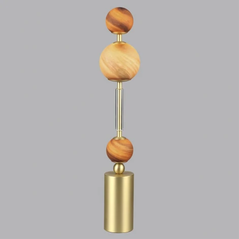Настольная лампа Odeon Light Callisto 5457/4TL светлая сатин.латунь/белый/бежевый/коричневый/металл/стекло LED x 4W 2500K