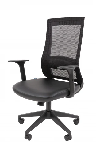 Офисное кресло Chairman 500LT Россия экокожа черный/TW-01 черный Б/П 7187916