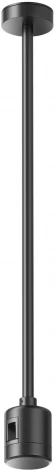 Крепление потолочное Medium 360мм с прямым коннектором питания Flarity черный Maytoni Accessories for tracks Flarity TRA158С-IPCL1-B (24V)