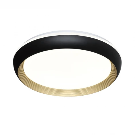 Настенно-потолочный светильник Sonex Tofiq Black 7651/ELN пластик/черн./золот. LED 76Вт 3000/4000/6000К