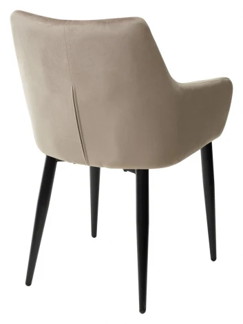 Стул M-City HECTOR BLUVEL-40 BEIGE, велюр/ черный каркас