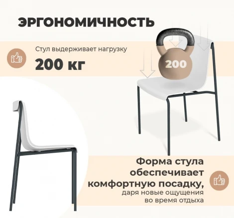 Стул Sheffilton SHT-S178 Белый/антрацит 5718923304