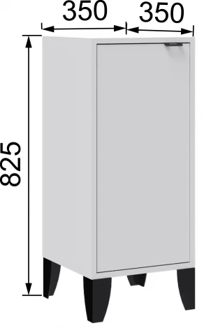 Гостиная Гира шкаф ГШ-1 белый ТЭКС 00-00274014
