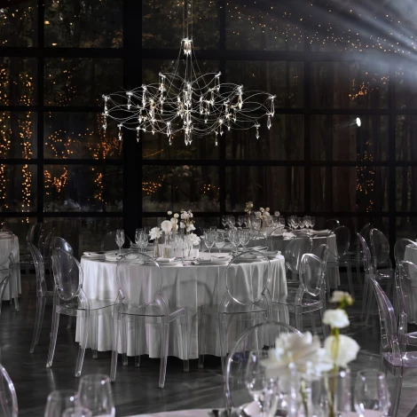 Подвесная люстра светодиодная Loft It Mira 10590/1000 Silver Asfour