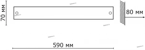 Настенный светильник линейный Sonex Lavista 4301