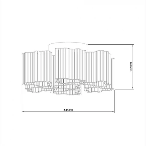 Потолочный светильник Arte Lamp Diletto A8567PL-7CL