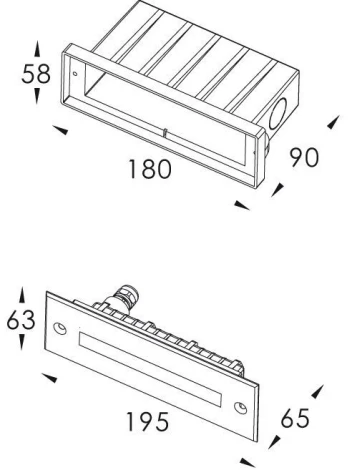 Встраиваемый светильник уличный Deko-Light Slim Line 100105