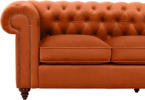 Диван Chester Classic ОГОГО (арт.344520), (Ткань/Оранжевый)