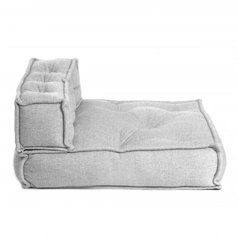 Модуль мягкий прямой Miracle/Миракл велюр/букле, vt шейп серый, 80х80х42см Tetchair 25338