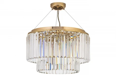 Подвесная люстра Arti Lampadari Enio E 1.5.D50.101 GP (220V, хрусталь, на тросе)