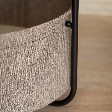 Стол журнальный Саут 11Д дуб вотан/черный Mebelik 009859