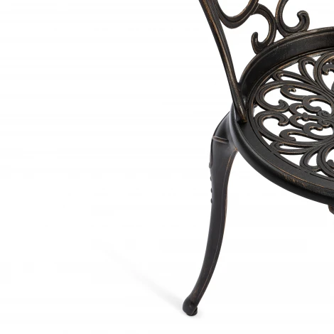 Стул Secret de Maison Mozart/Моцарт алюминиевый сплав, 53х41х89см, бронзовый (Комплект из 2 шт.) Tetchair 10679