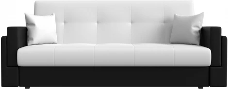 Диван-книжка Лига-015 (Белый,Черный/Экокожа) Лига Диванов арт.117960