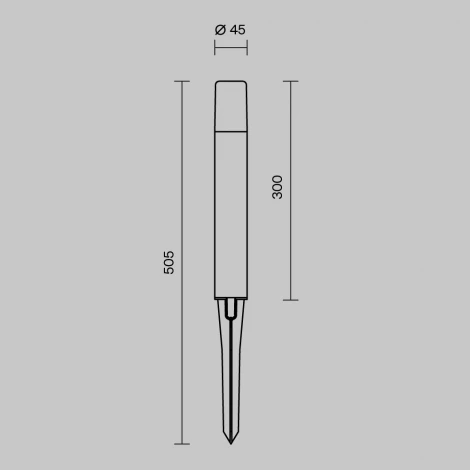Грунтовый светильник Maytoni Talpa O416FL-L3B3K1 (LED, 220V, IP65)