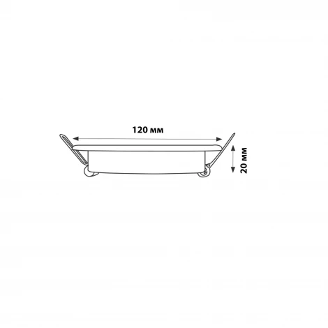 Встраиваемый точечный светильник Fametto Luciole DLS-L159 GX53 CHROME/GLASSY (220V, круглые)
