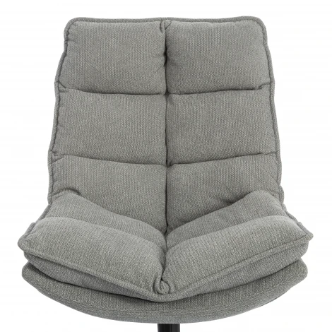 Кресло лаунж Reflex/Рефлекс с пуфом велюр/букле (HYP), светло-серый Tetchair 25506